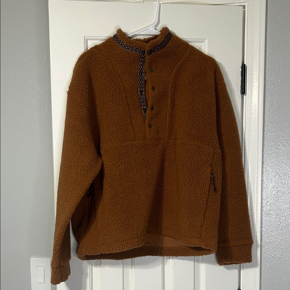 Alpine Design Brown Sherpa Pullover - Picture 2 of 7